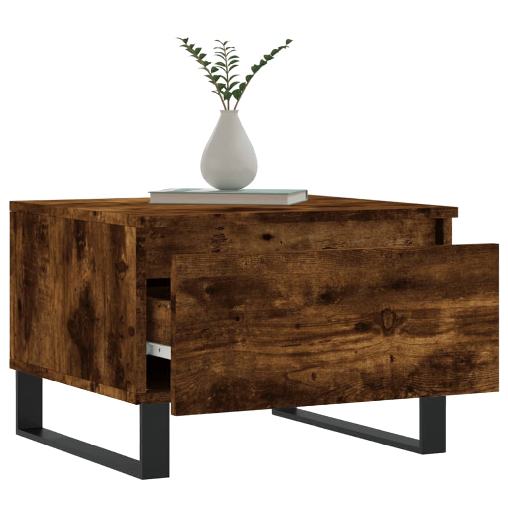Low tables 2 pcs smoked oak 50x46x35 cm engineering wood