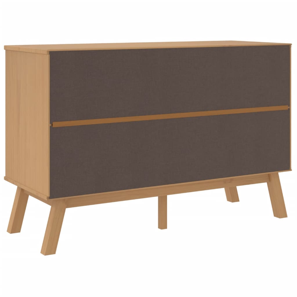 Olden Grey and Brown Wardrobe Armadio Solid Pine Wood