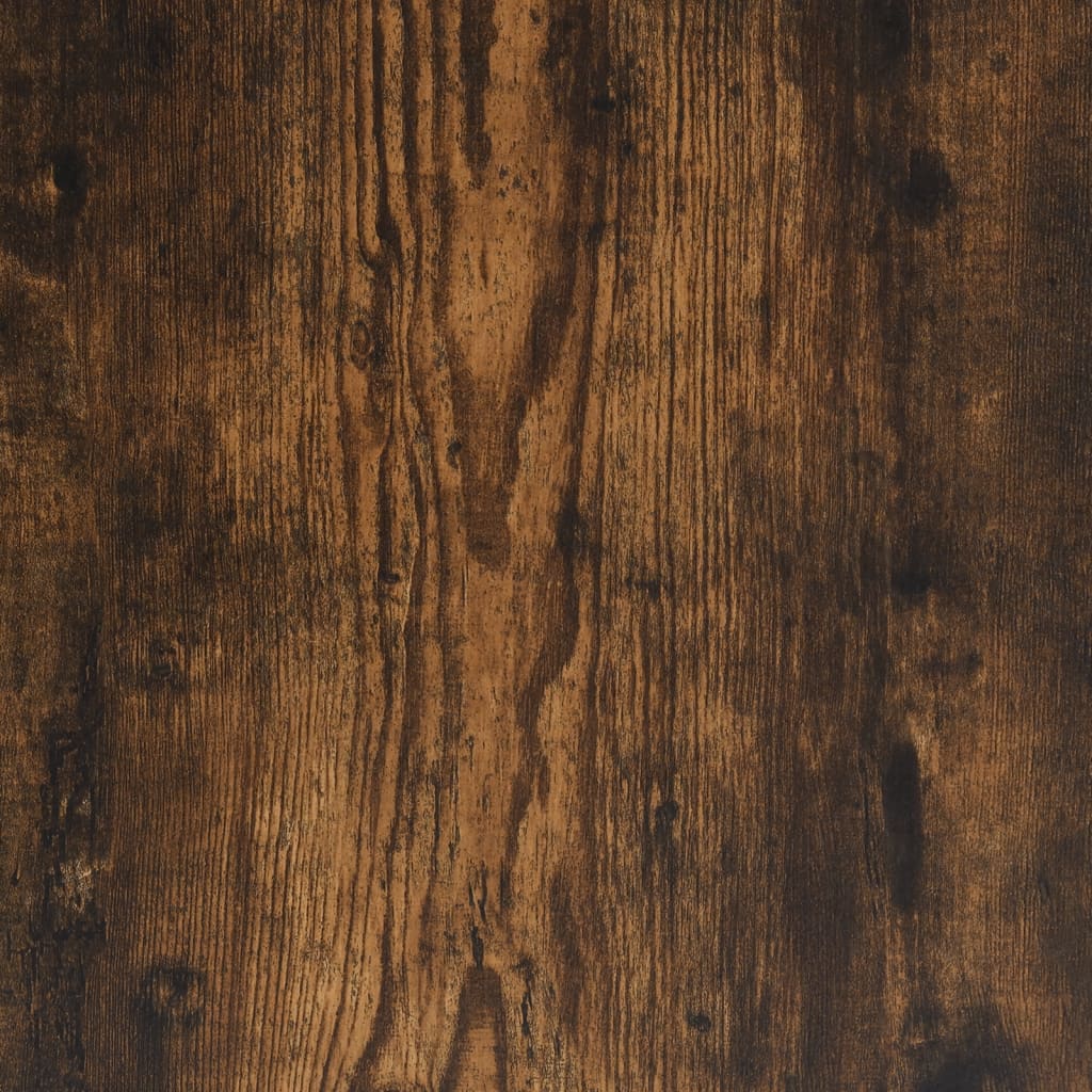 Armadio laterale con porte di vetro di quercia affumicate 68x37x75,5 cm