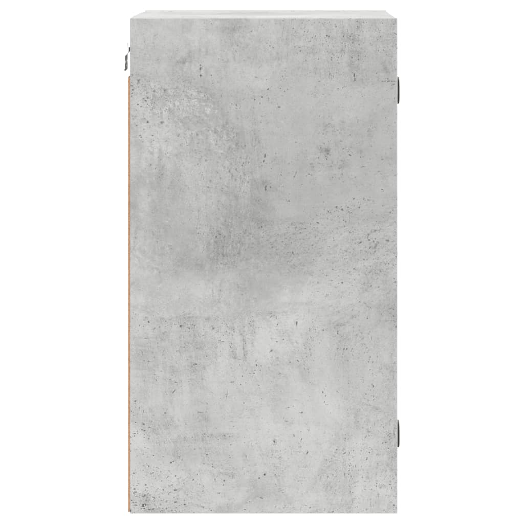 Wall cabinet with concrete gray glass doors 35x37x68.5 cm