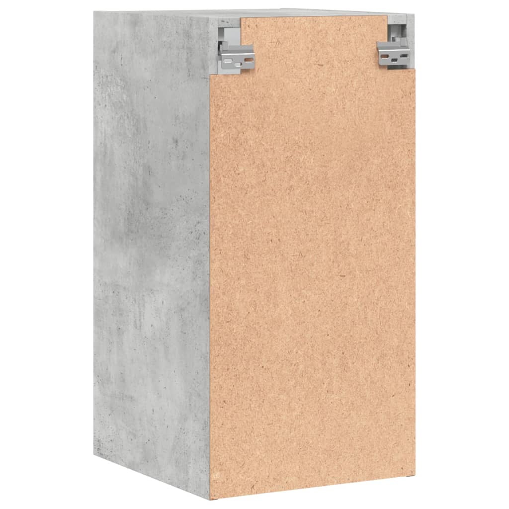 Wall cabinet with concrete gray glass doors 35x37x68.5 cm
