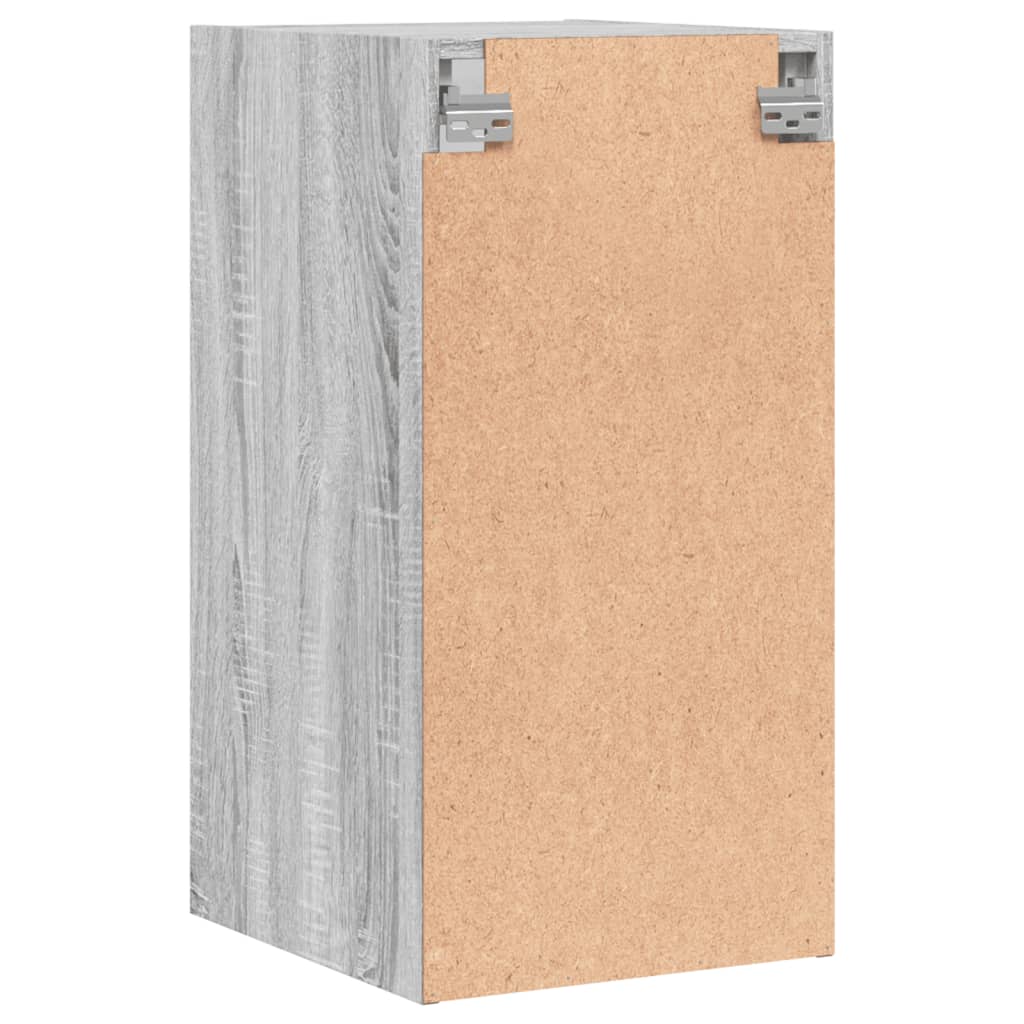 Wall cabinet with Gray Sonoma Glass Doors 35x37x68.5 cm