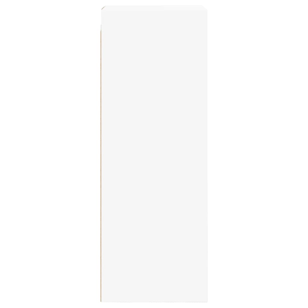 Wall cabinet with white glass doors 35x37x100 cm