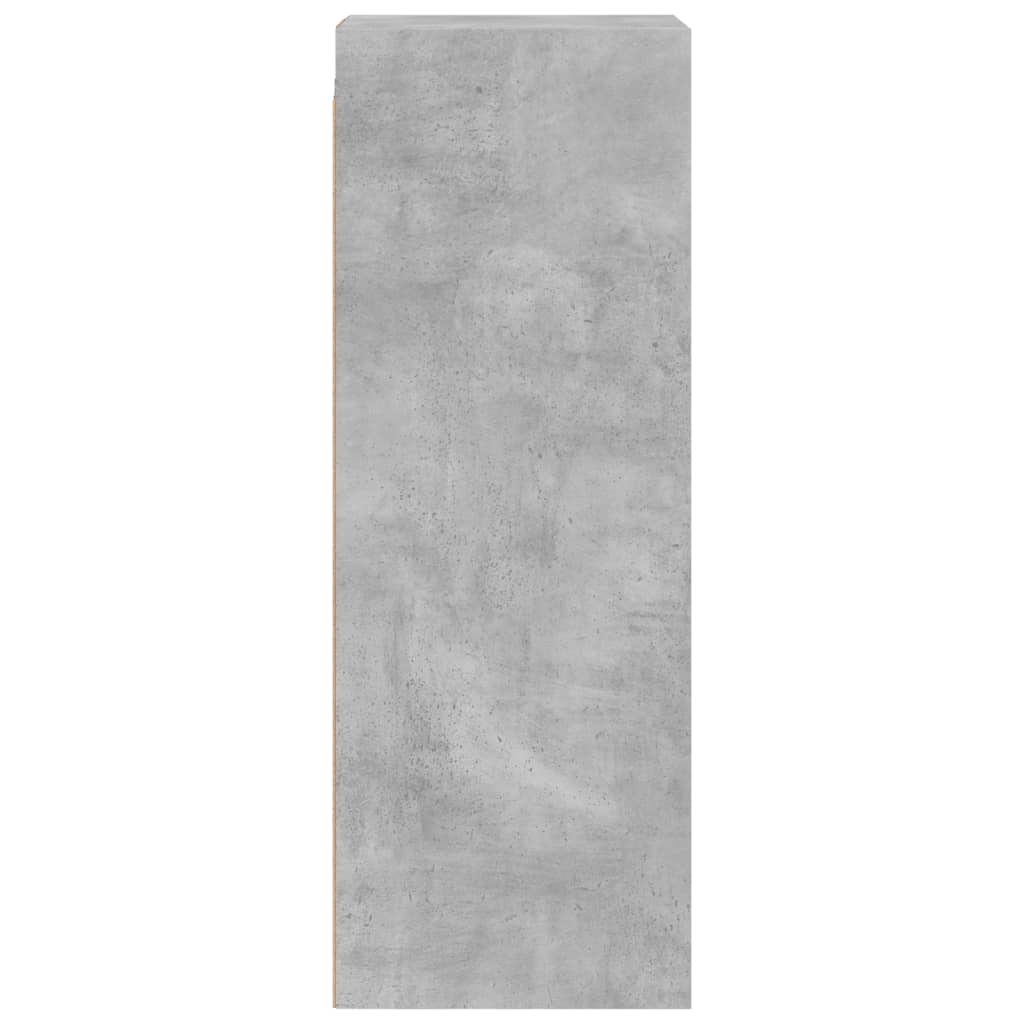 Wall cabinet with concrete gray glass doors 35x37x100 cm