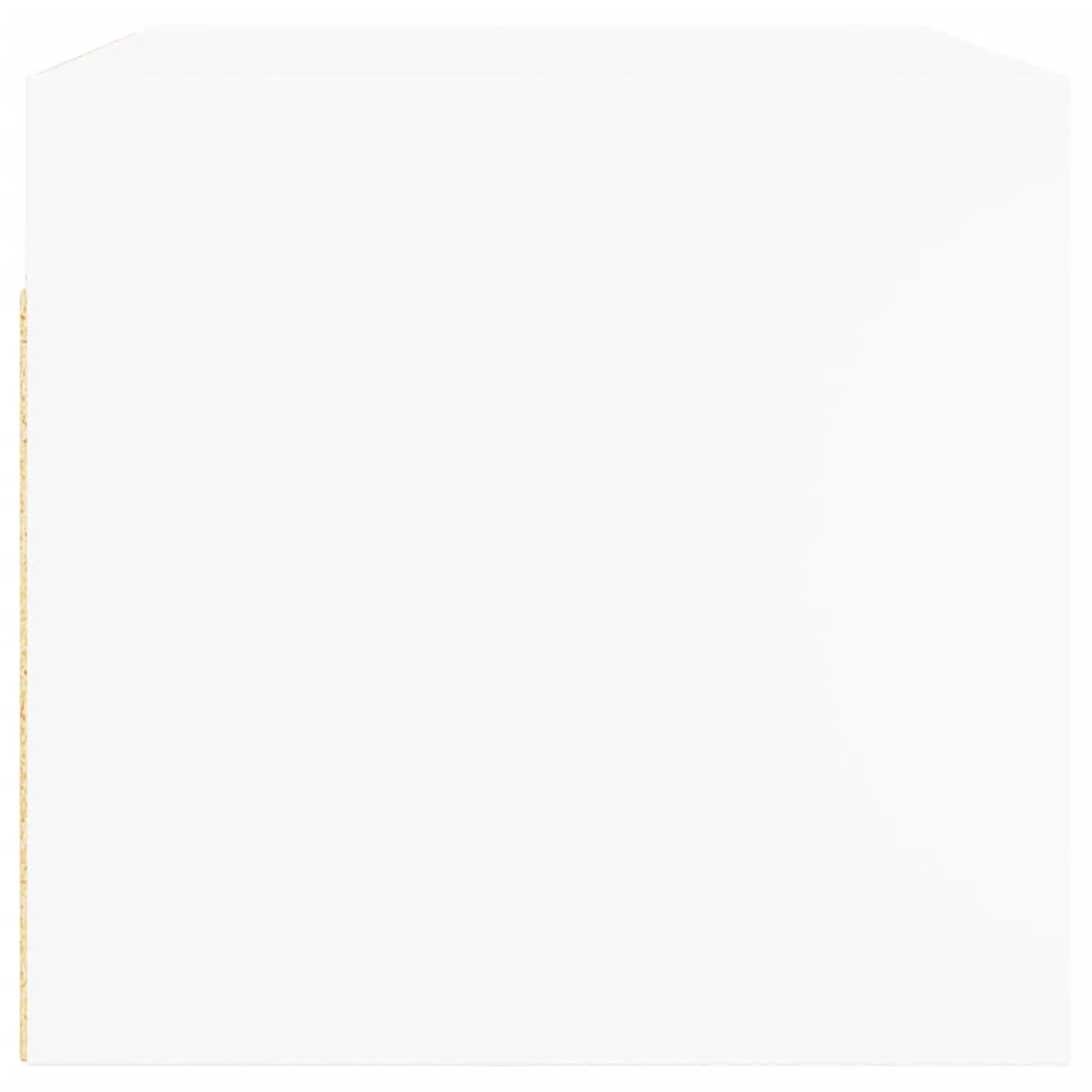 Wall cabinets with glass doors 2 pcs white 68.5x37x35 cm