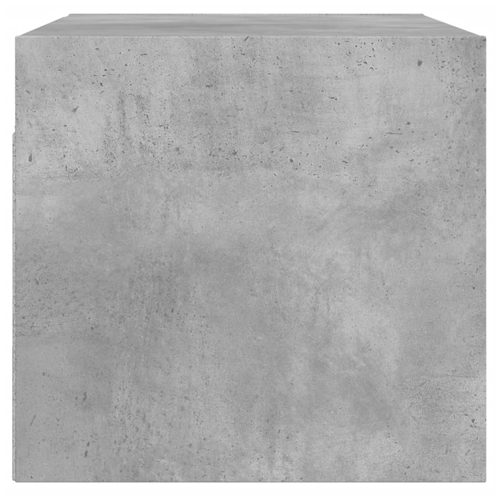 Wall cabinet with concrete gray glass doors 68.5x37x35 cm