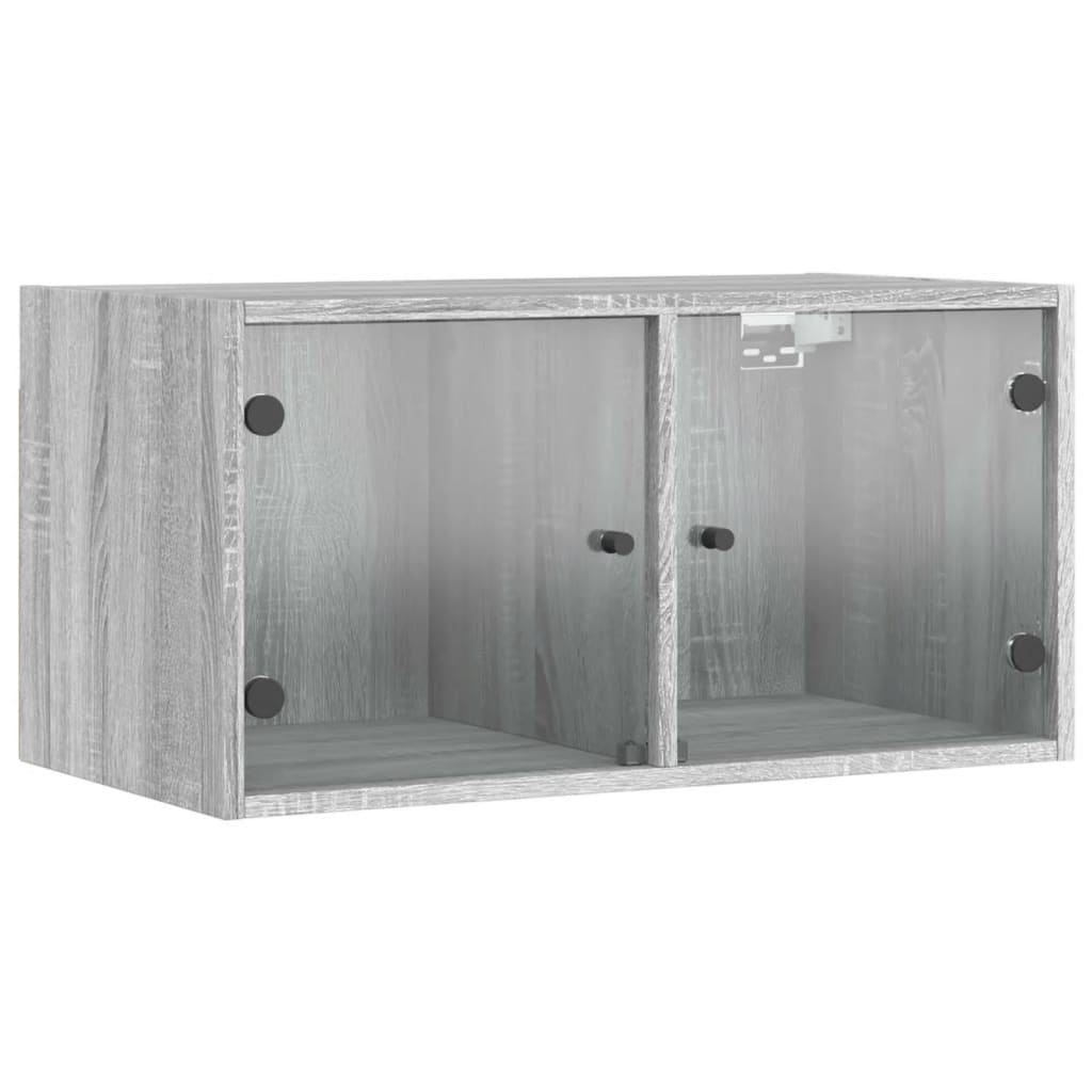 Wall cupboards 2 pcs Sonoma Gray 68.5x37x35 cm