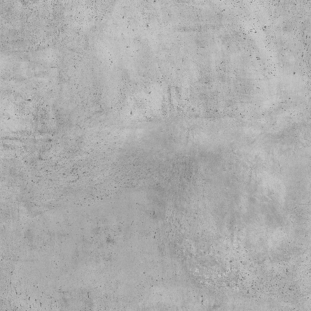 Armadio laterale con porte di vetro grigio in cemento 69x37x100 cm