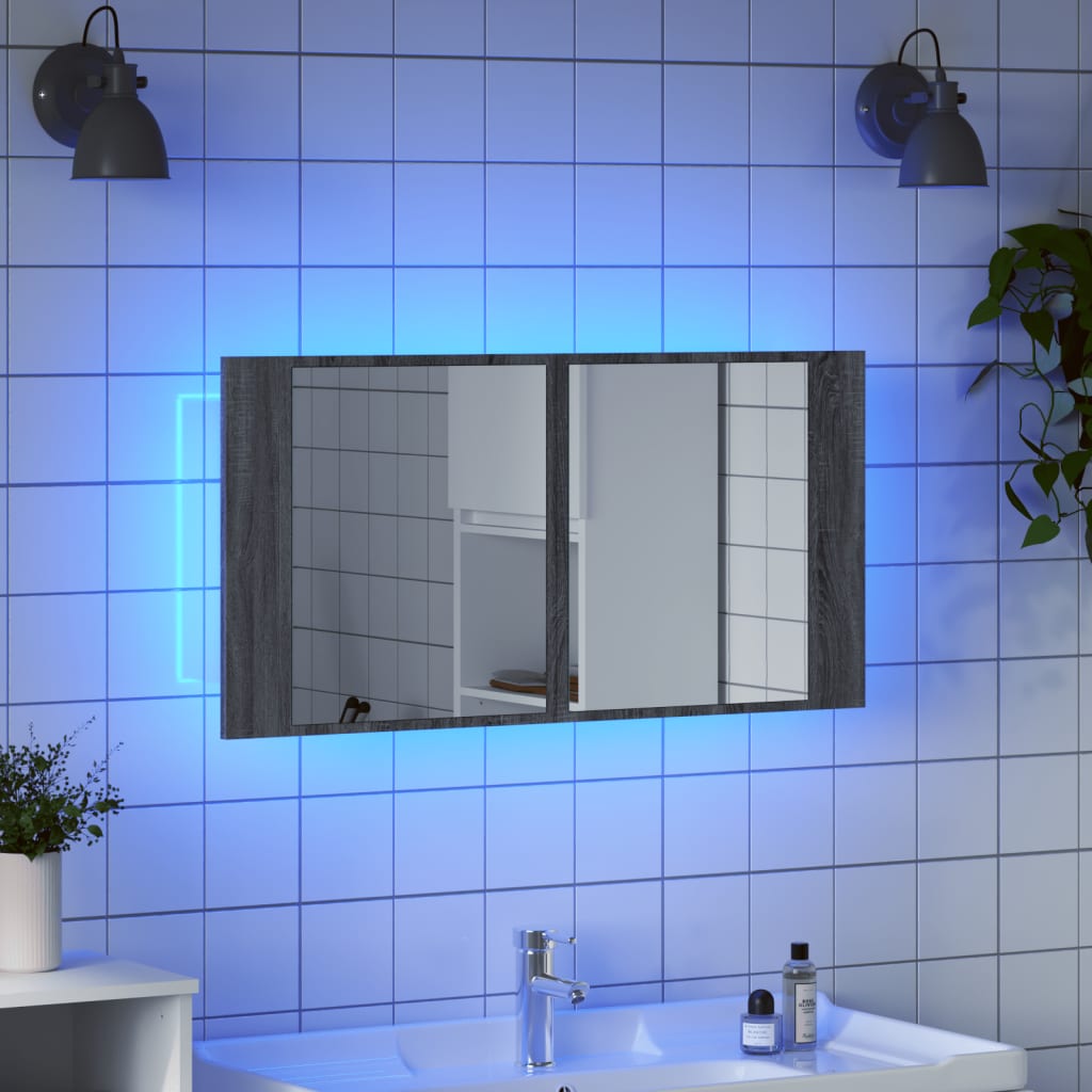 Sonoma Grey LED BAGNATO BAGNA 90X12X45 CM