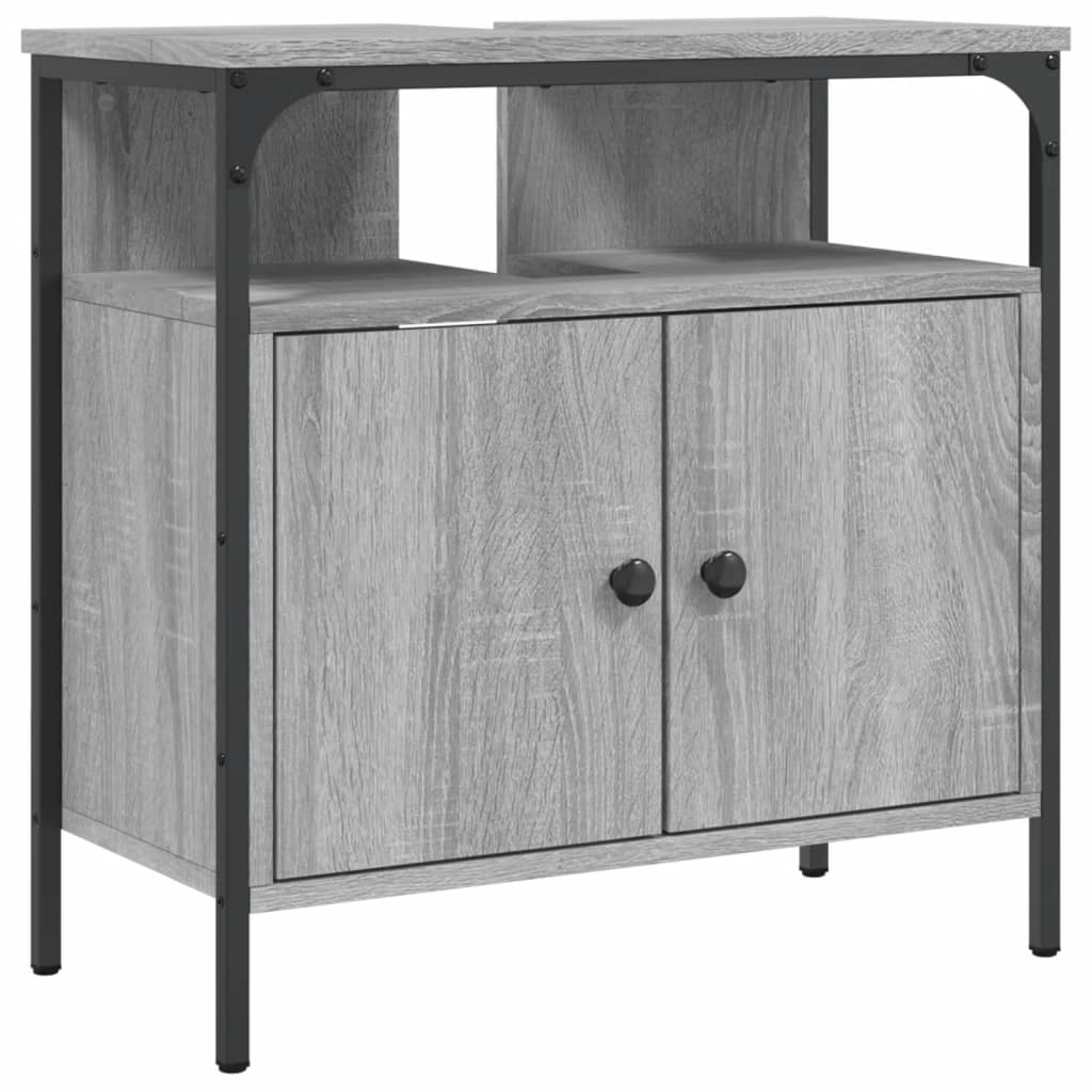 Sonoma Grey 60x30x60 cm Armadio per lavandino da bagno