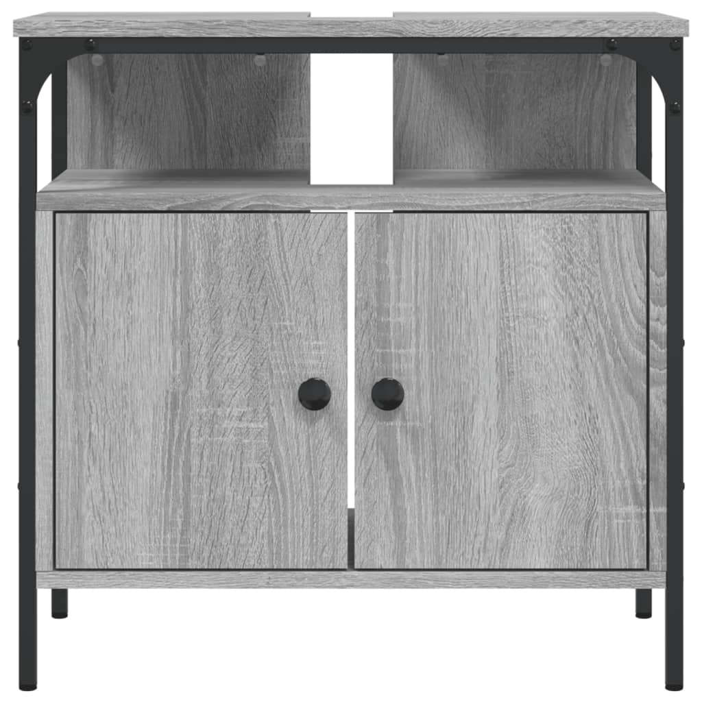 Sonoma Grey 60x30x60 cm Armadio per lavandino da bagno