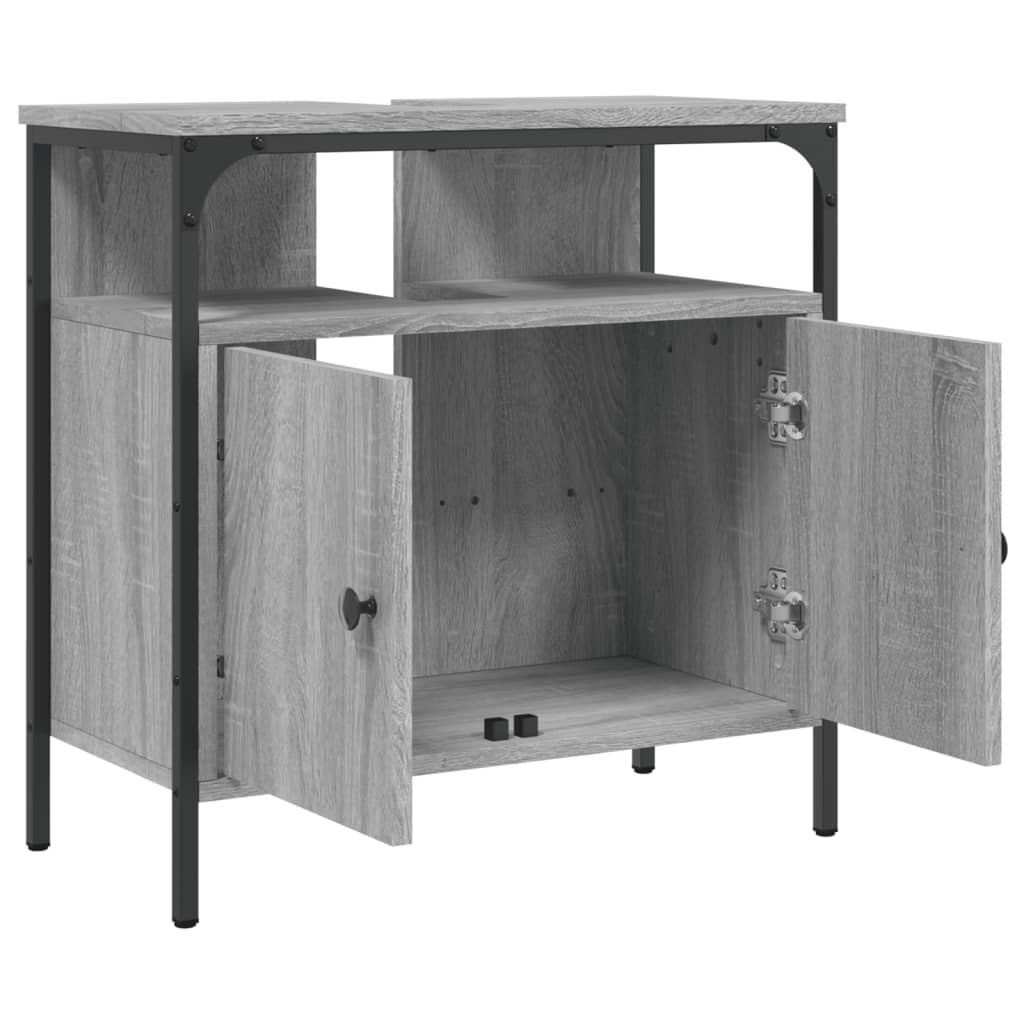 Sonoma Grey 60x30x60 cm Armadio per lavandino da bagno