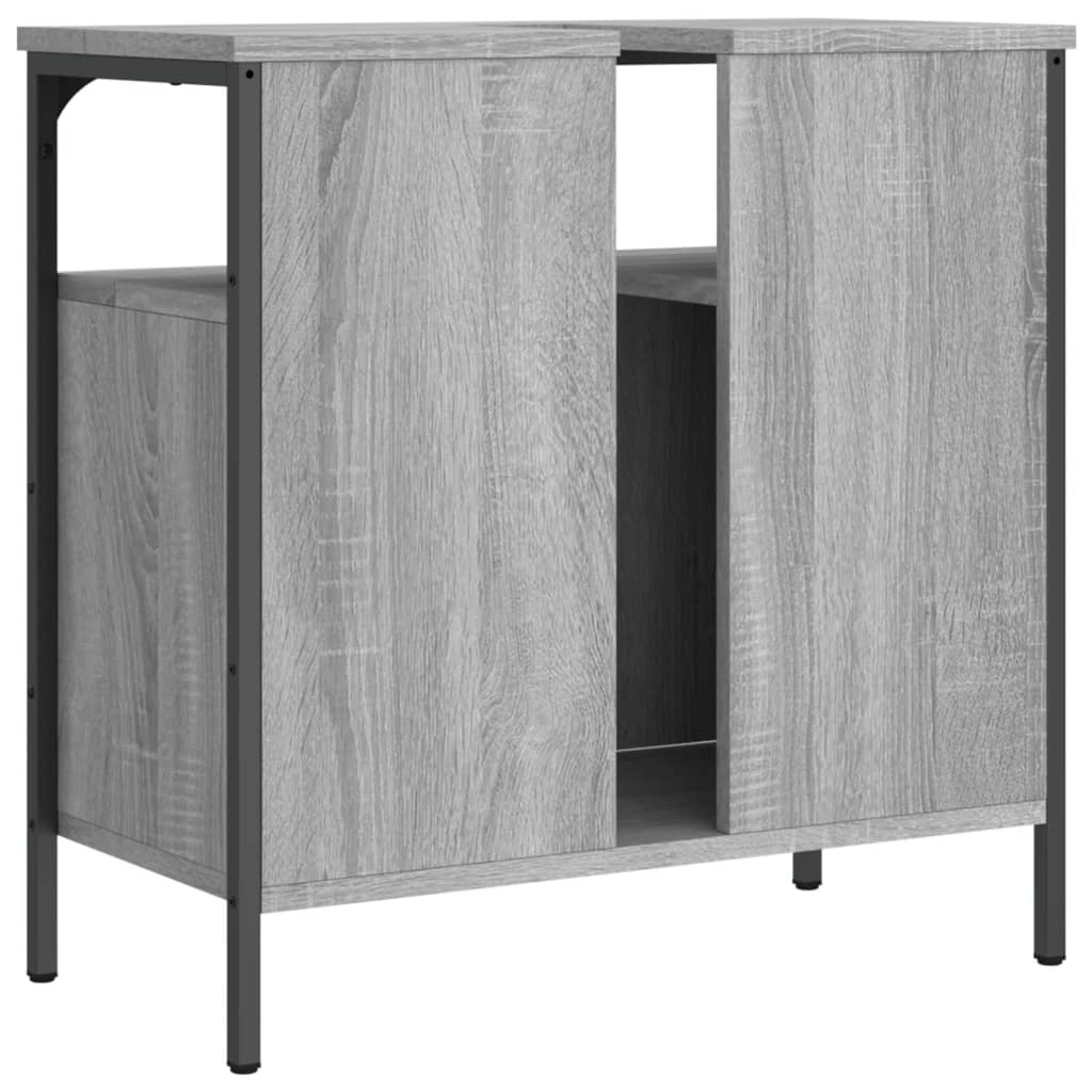 Sonoma Grey 60x30x60 cm Armadio per lavandino da bagno