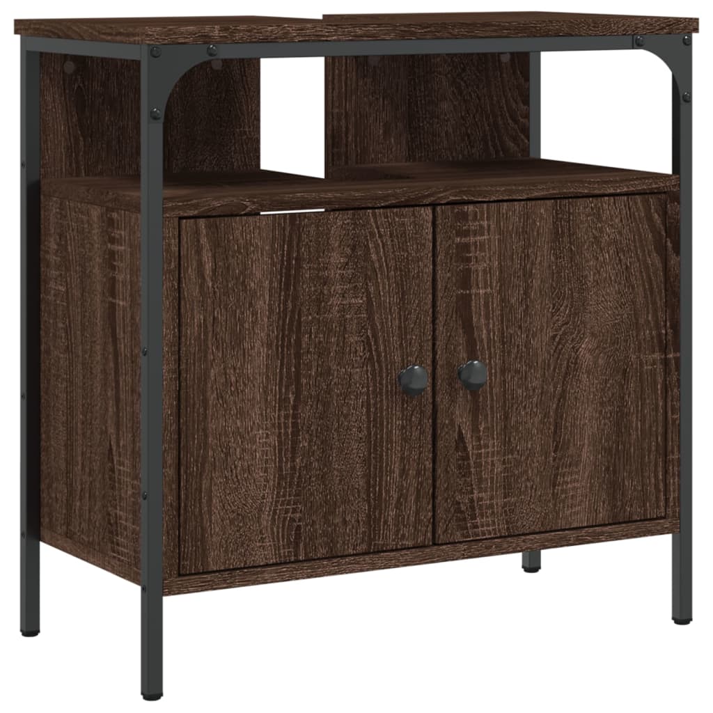 Armadio del bagno Oak marrone 60x30x60 cm