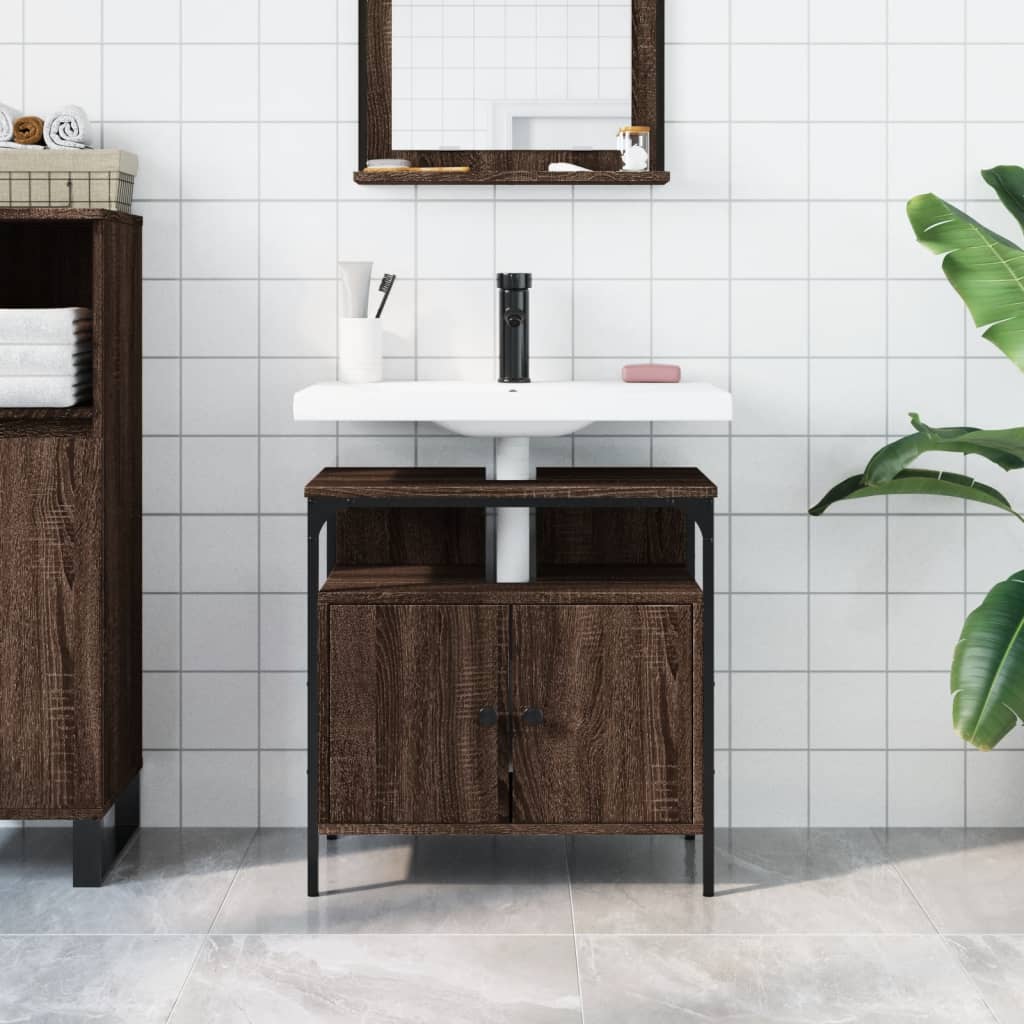 Armadio del bagno Oak marrone 60x30x60 cm