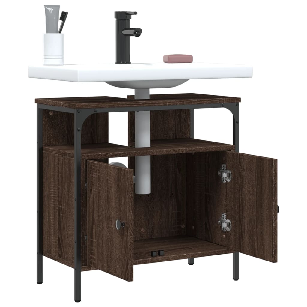 Armadio del bagno Oak marrone 60x30x60 cm