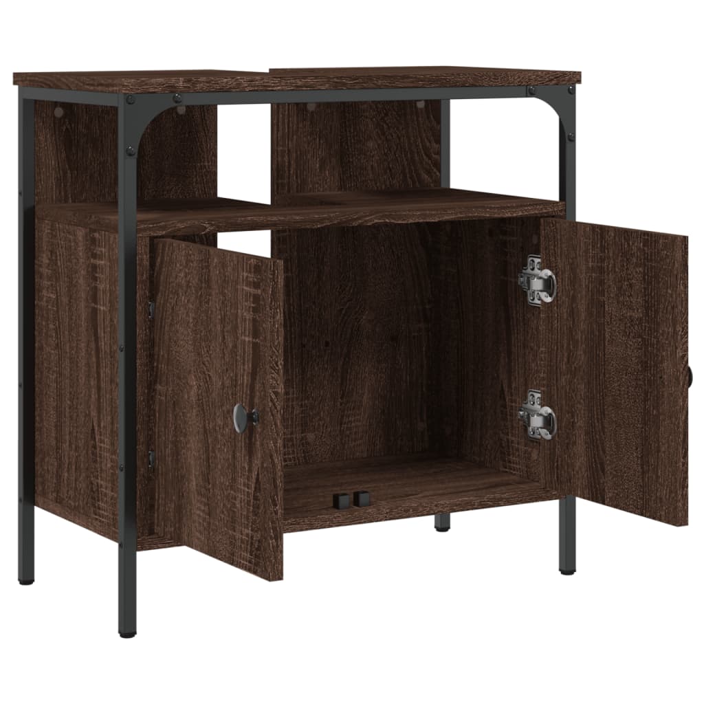 Armadio del bagno Oak marrone 60x30x60 cm