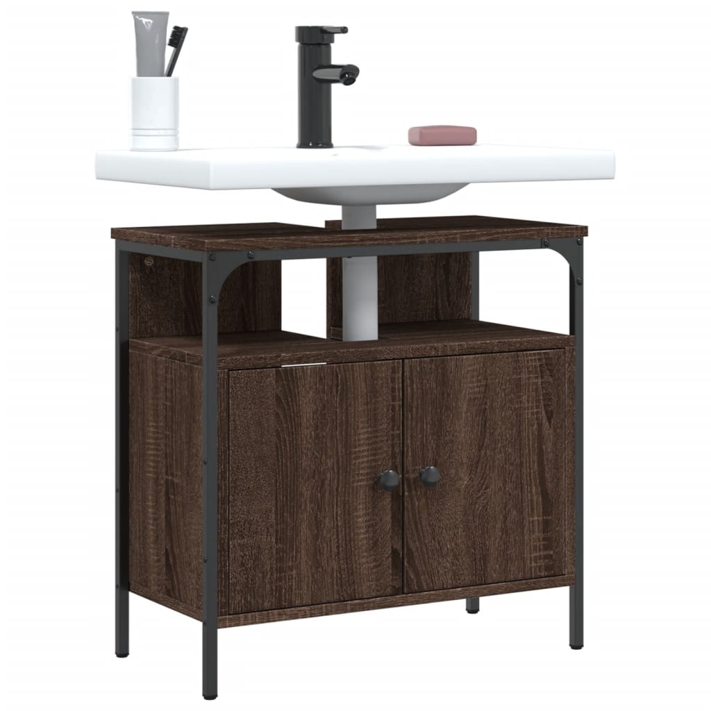 Armadio del bagno Oak marrone 60x30x60 cm