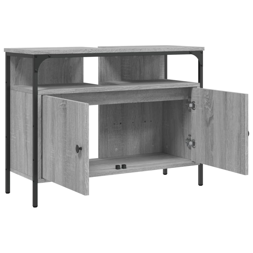 Sonoma Grey 60x30x60 cm Armadio per lavandino da bagno