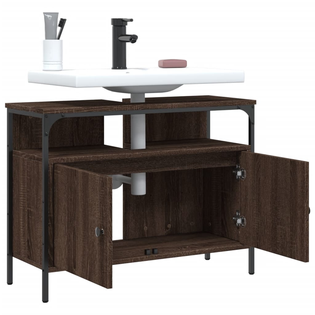 Armadio del bagno Oak marrone 60x30x60 cm