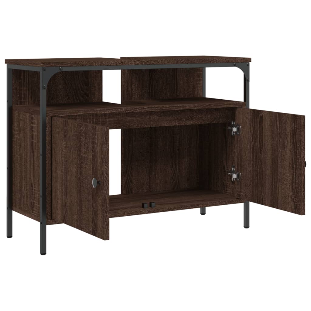 Armadio del bagno Oak marrone 60x30x60 cm