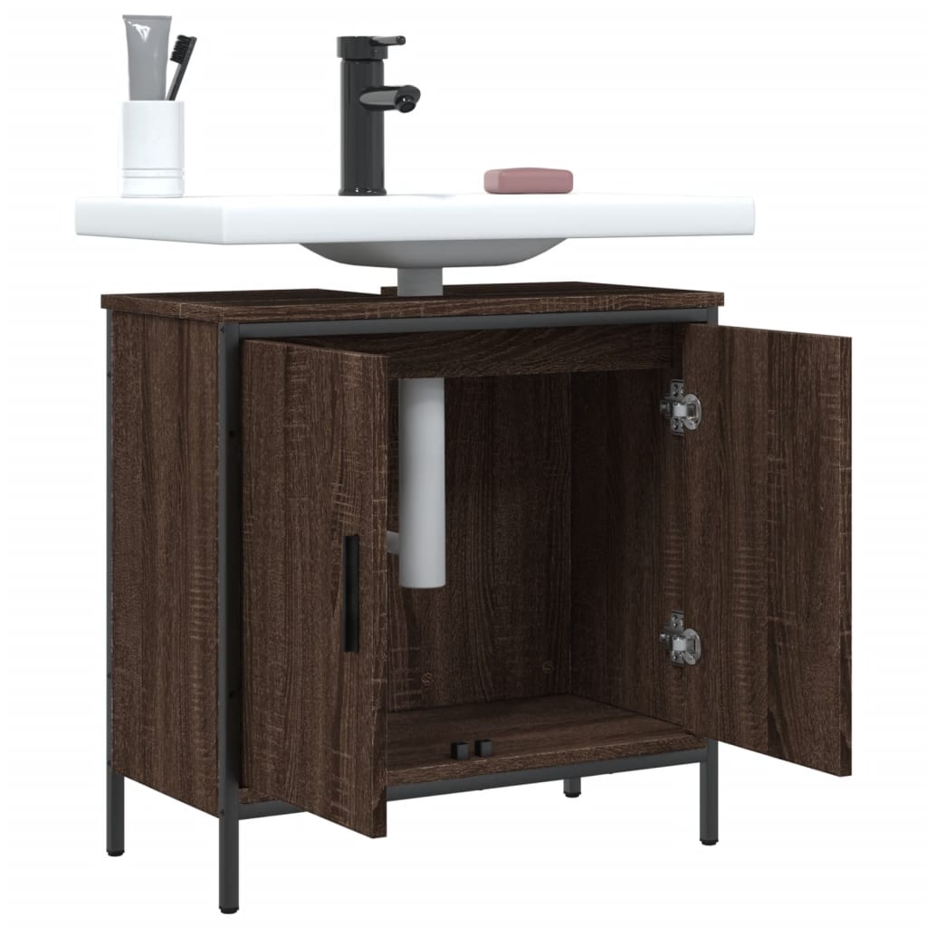 Armadio del bagno Oak marrone 60x30x60 cm