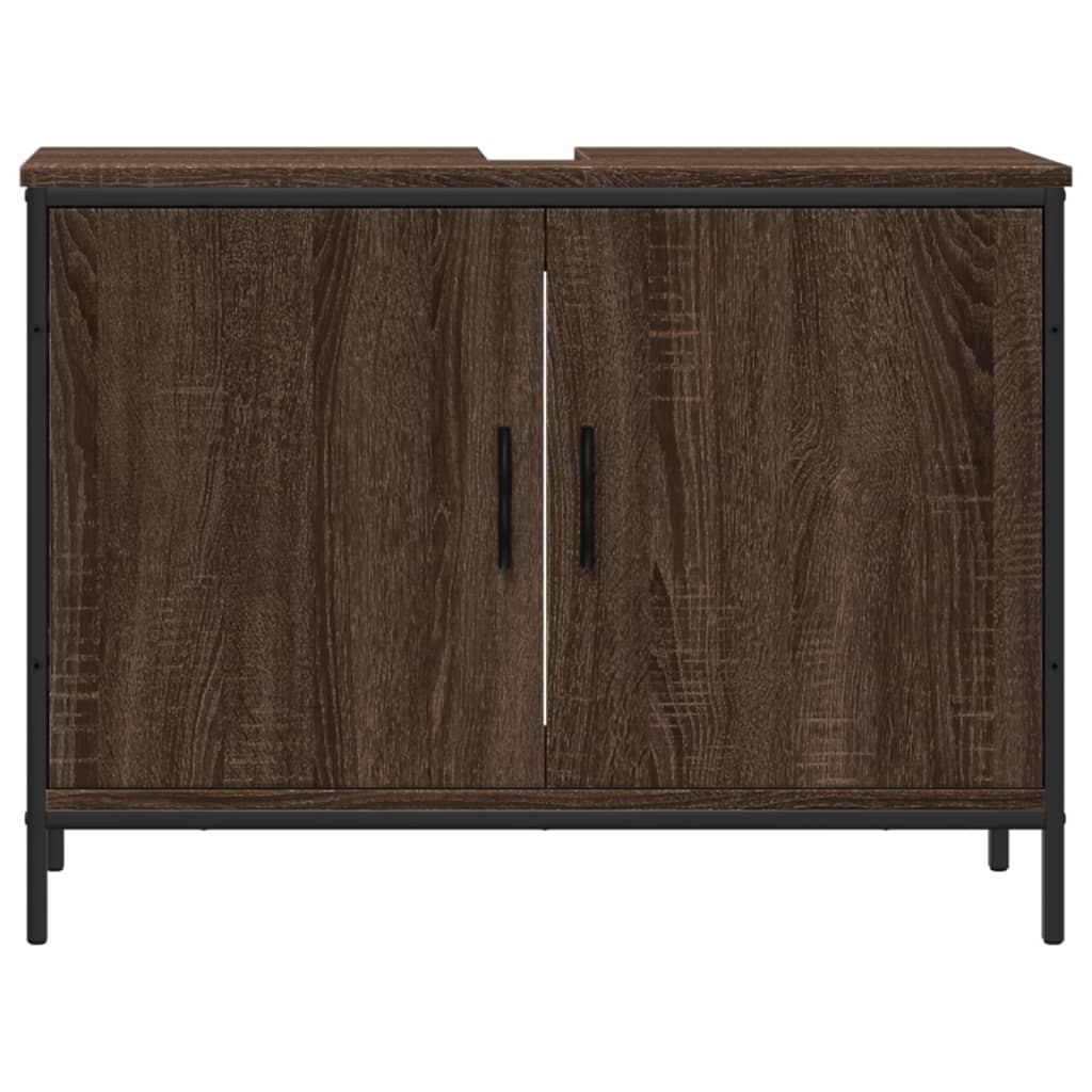 Armadio del bagno Oak marrone 80x30x60 cm