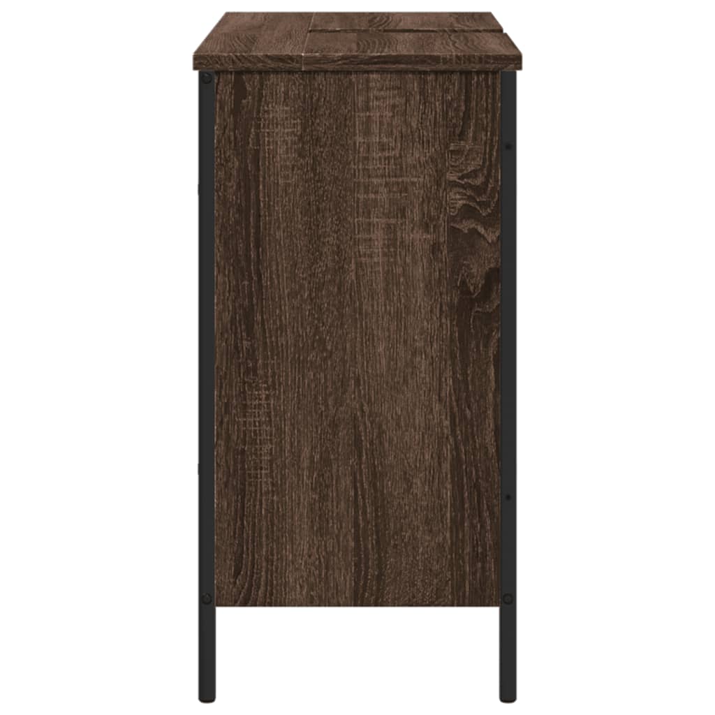 Armadio del bagno Oak marrone 80x30x60 cm