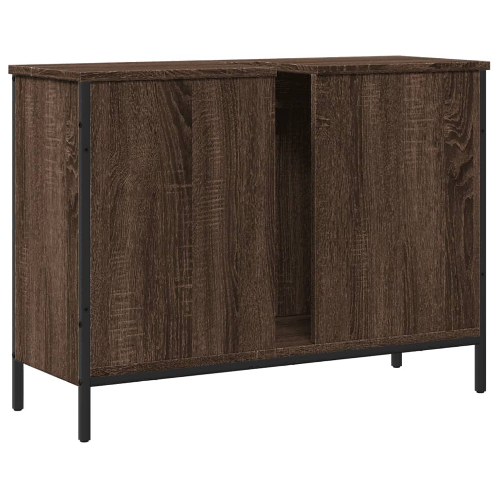 Armadio del bagno Oak marrone 80x30x60 cm