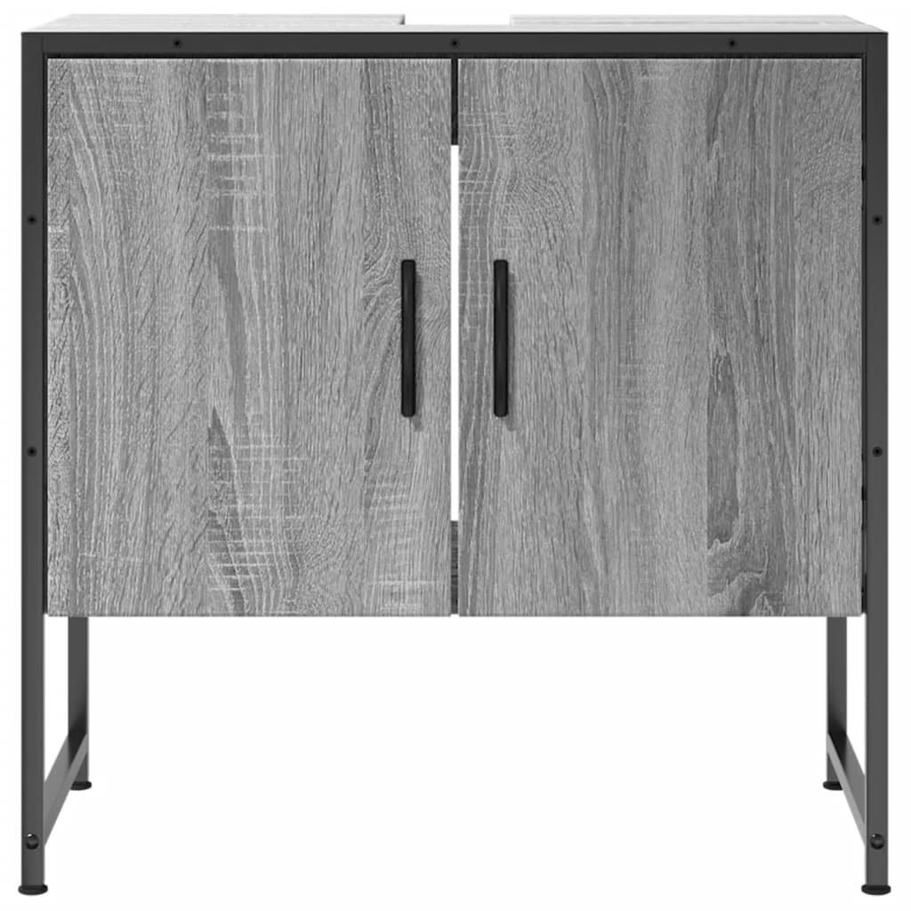 Sonoma Grey 60x33x60 cm Armadio per lavandino da bagno