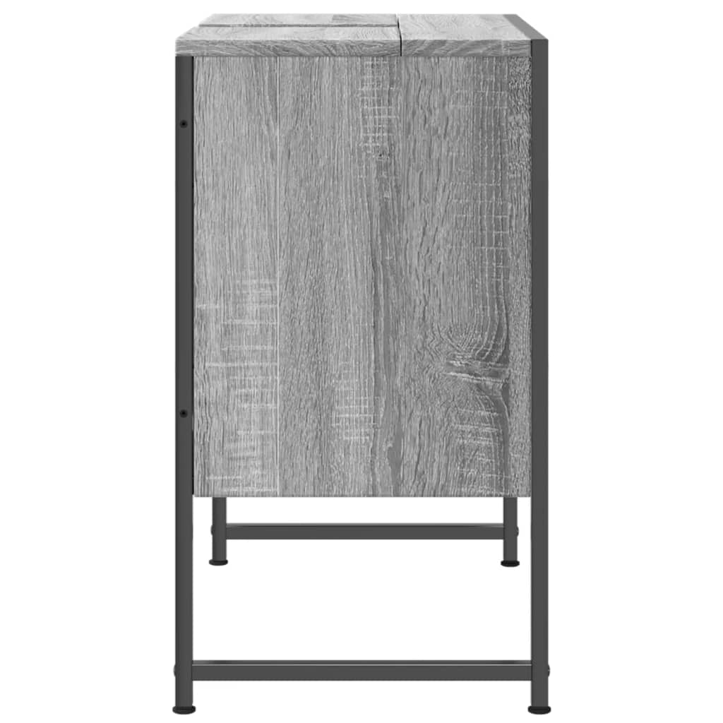 Sonoma Grey 60x33x60 cm Armadio per lavandino da bagno
