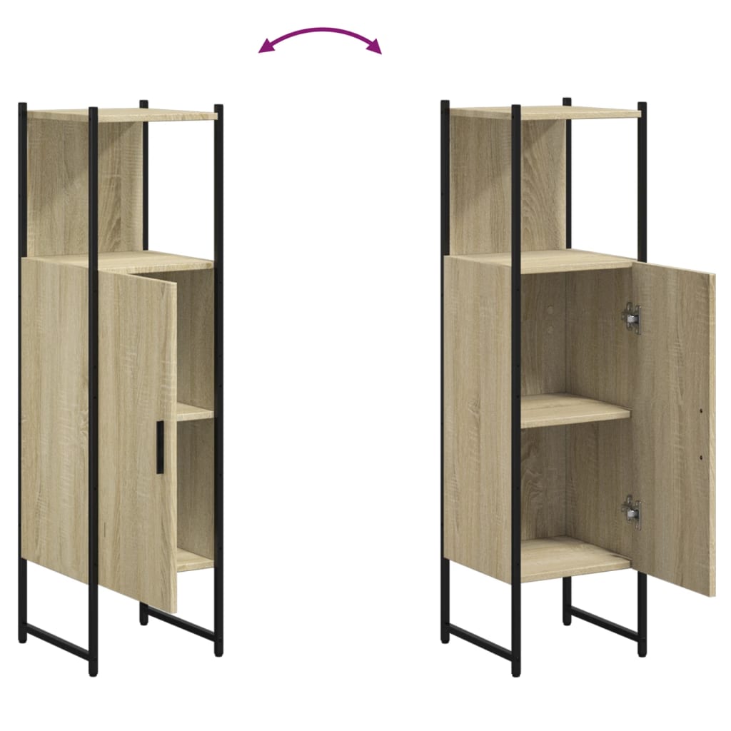 Armadio da bagno Sonoma Oak 33x33x120.5 cm