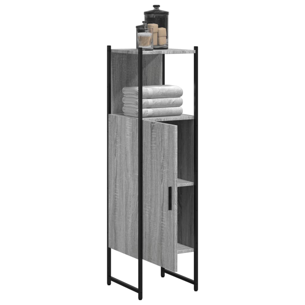 Armadio da bagno grigio Sonoma 33x33x120.5 cm
