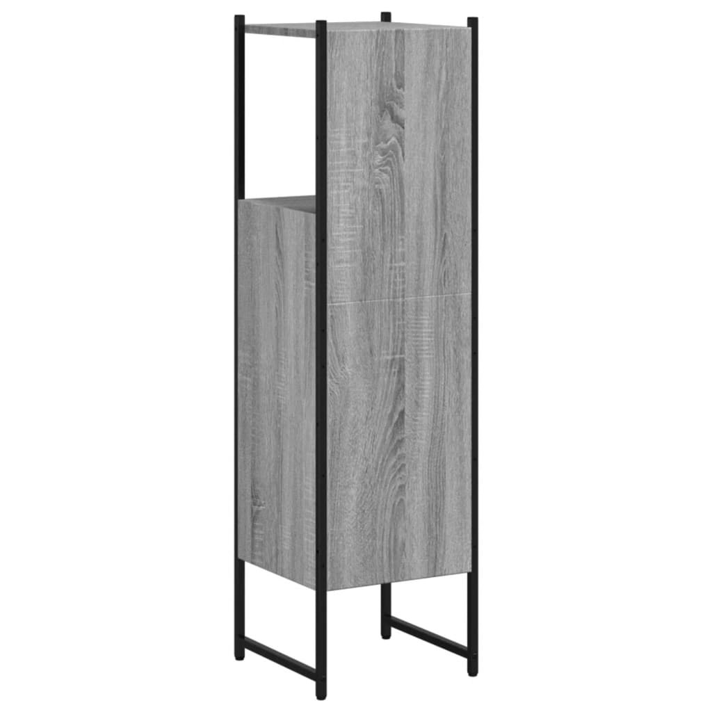 Armadio da bagno grigio Sonoma 33x33x120.5 cm