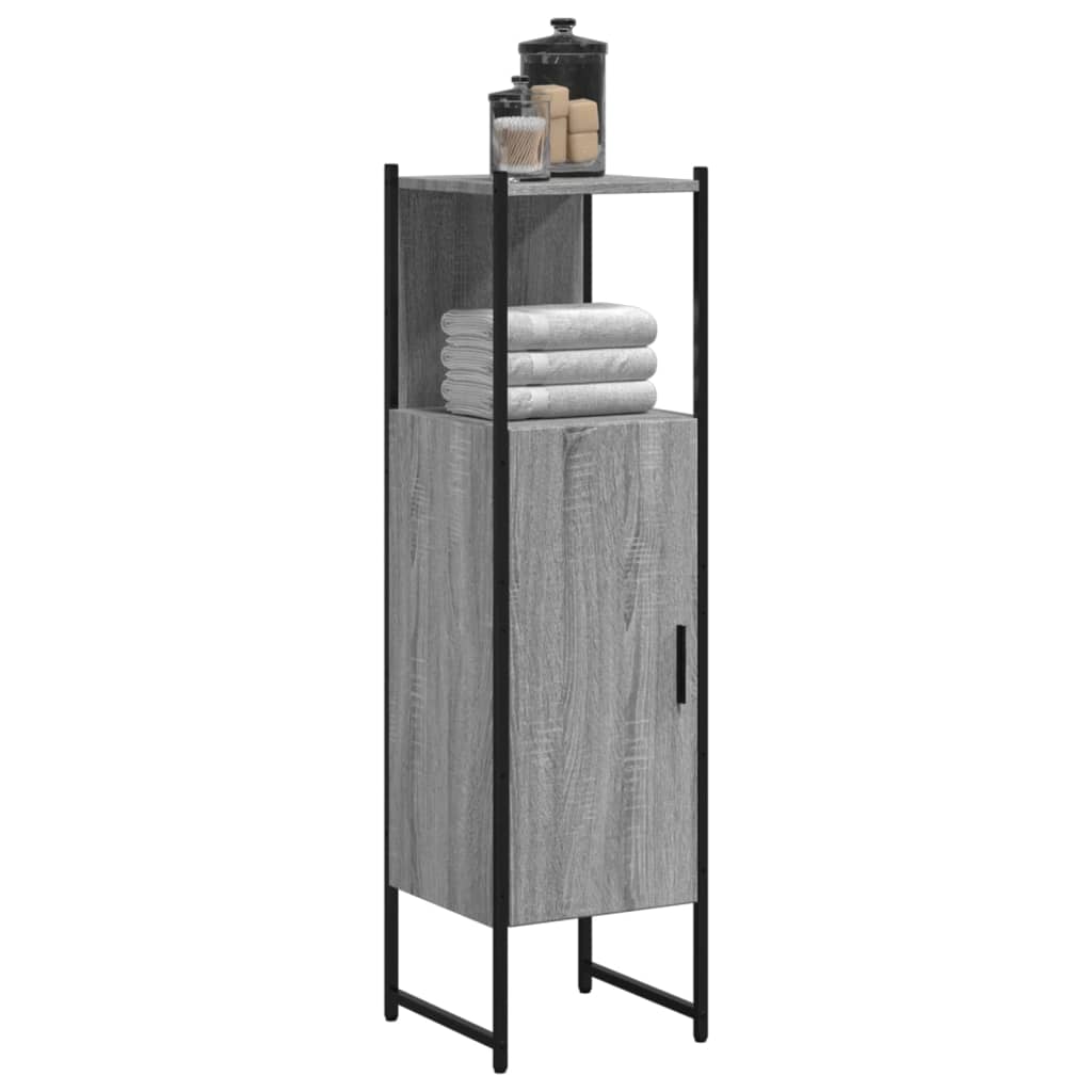 Armadio da bagno grigio Sonoma 33x33x120.5 cm