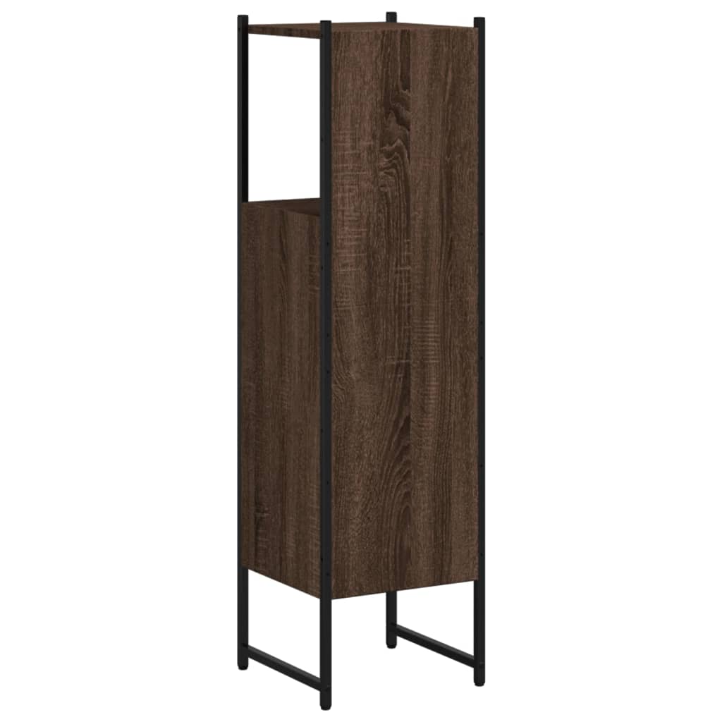 Mobile da bagno in rovere marrone 33x33x120.5 cm