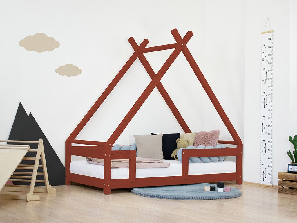 Teepee children's bed with TAHUKA barriers