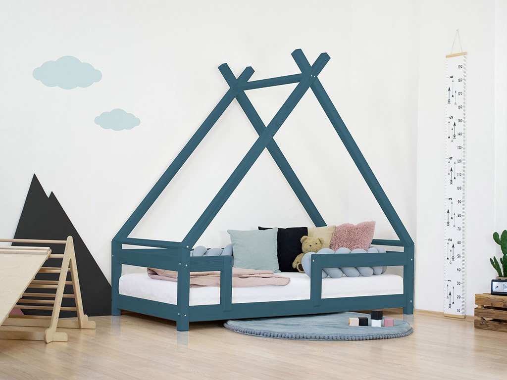 Teepee children's bed with TAHUKA barriers