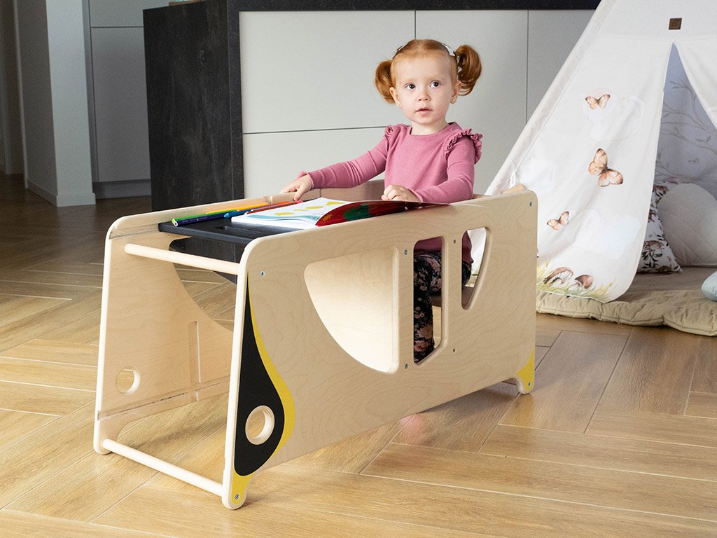 Montessori Pingouin 4 en 1 Torre de aprendizaje