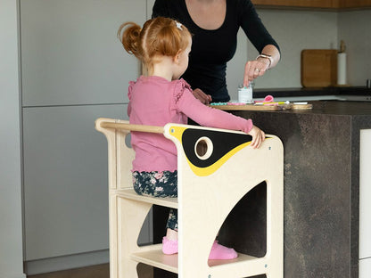 Montessori Pingouin 4 en 1 Torre de aprendizaje