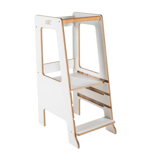 Aide de cuisine tour d'observation en bois pour enfants Tabouret Scandi