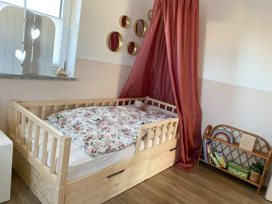 Alva children's bed with drawer