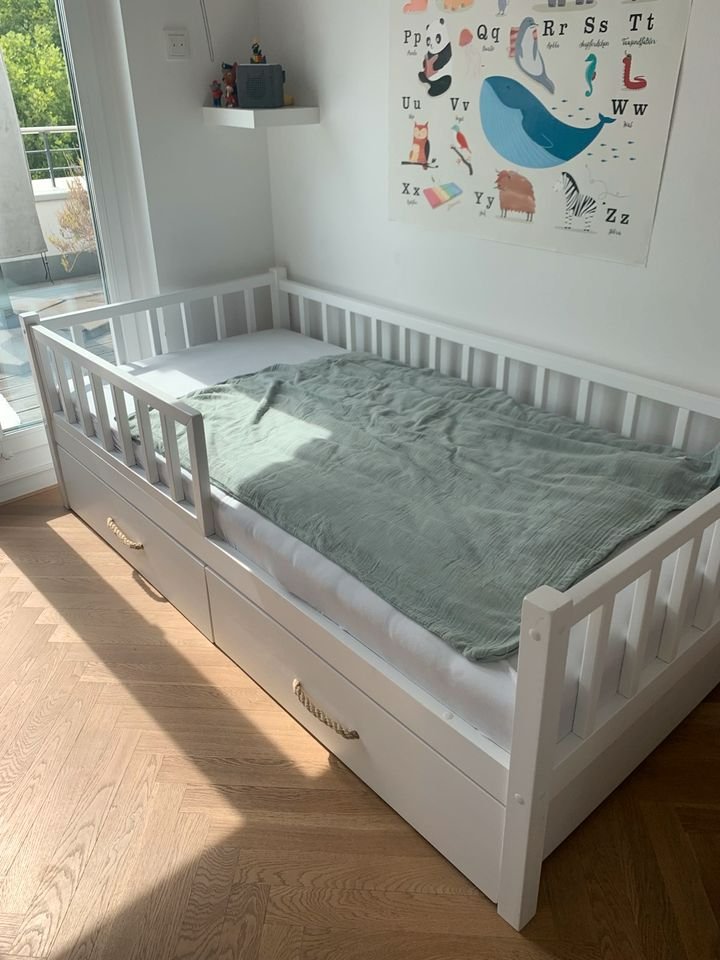 Alva children's bed with drawer