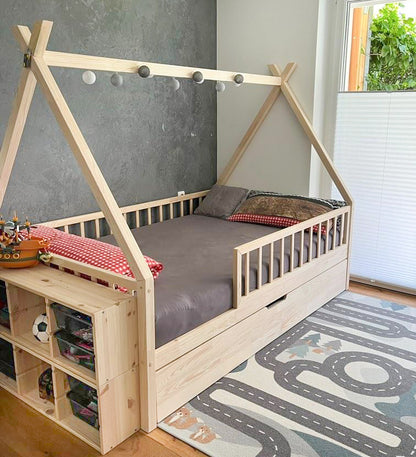 Tipi Benny bed with drawer