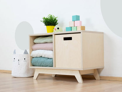 Mensola NABOKSY 1x2 in legno con gambe