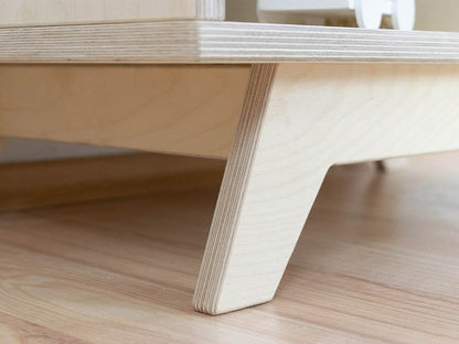 Mensola NABOKSY 1x3 in legno con gambe
