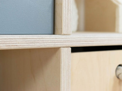 Mensola NABOKSY 1x3 in legno con gambe
