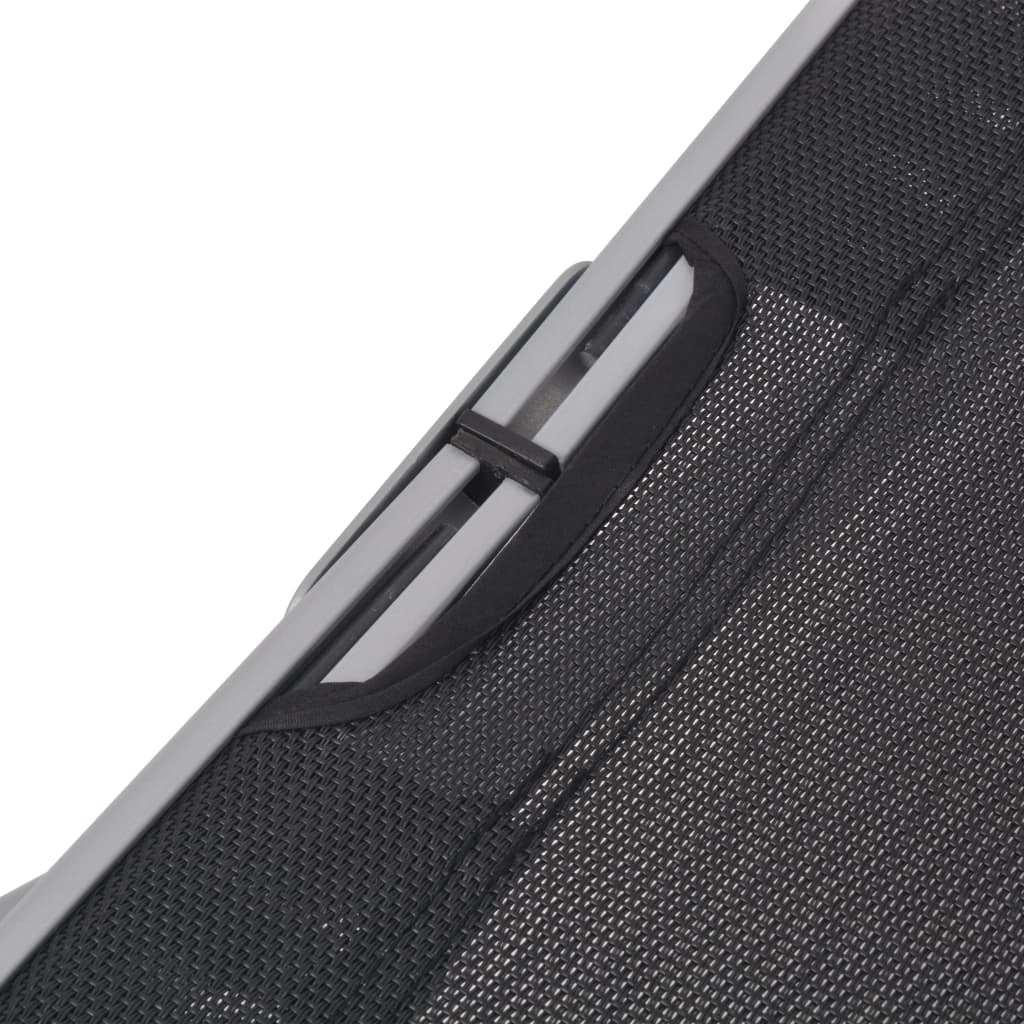 Tumbonas plegables 2 pcs aluminio y textileno