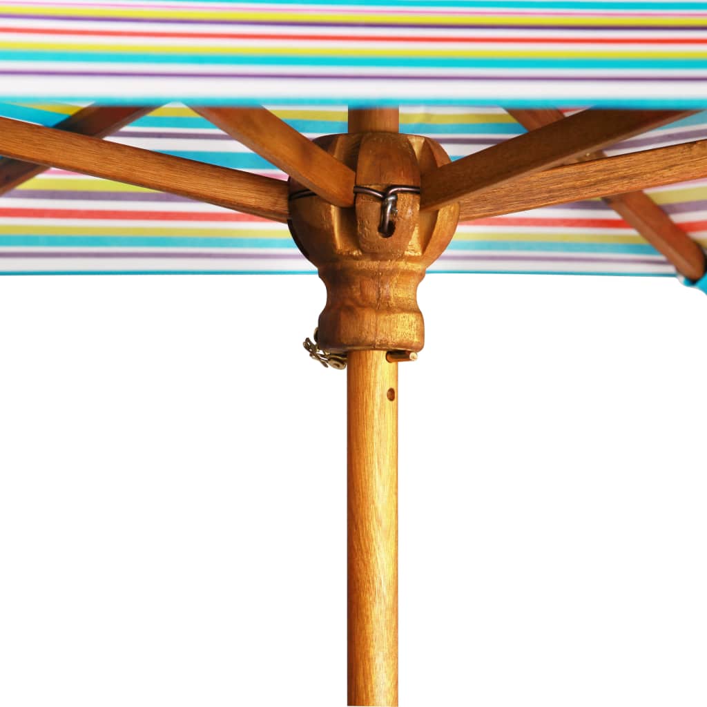 Table à pique-nique et parasol enfants Acacia solide