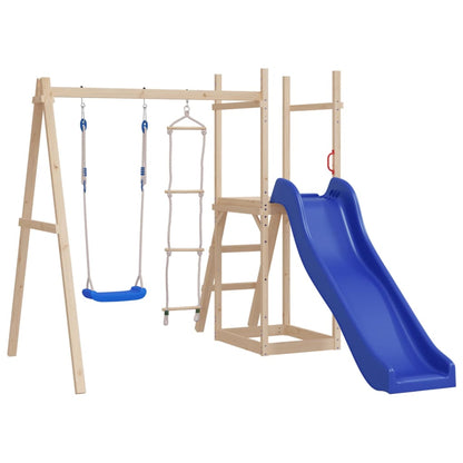 Lot d'accessoires pour structure de jeu Siège de balançoire avec échelle de corde bleu PE